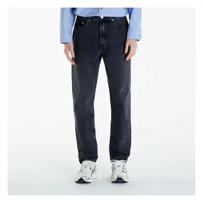 Kalhoty Calvin Klein Jeans Regular Taper Jeans Black Denim