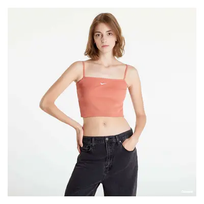 Tílko Nike Sportswear Essential Ribbed Crop Top Orange