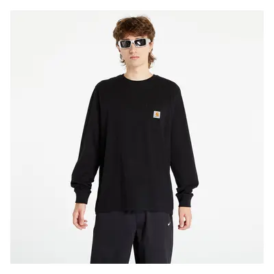 Tričko Carhartt WIP Longsleeve Pocket T-Shirt UNISEX Black