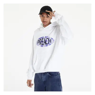 Mikina PREACH Oversized Shifted Reality Logo Hoodie GOTS White