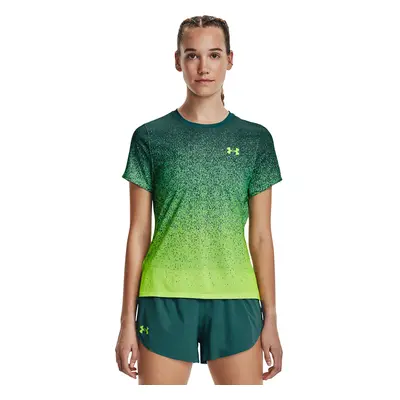 Šortky Under Armour Rush Cicada Shortsleeve Green