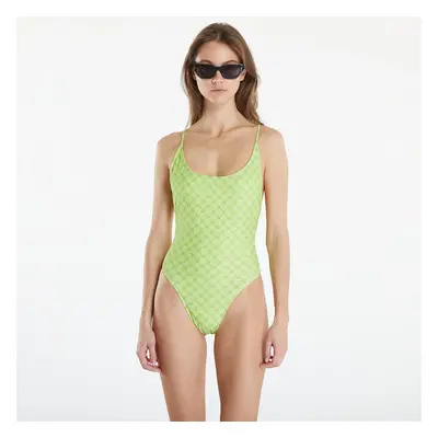 Plavky Daily Paper Reya Monogram Swimsuit Daiquiri Green