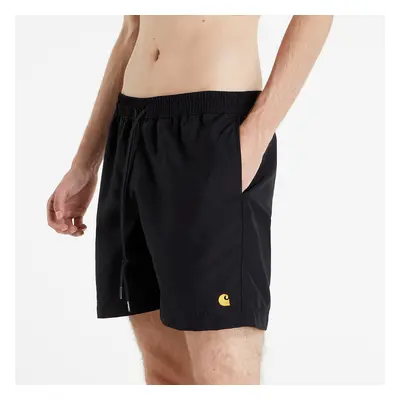 Plavky Carhartt WIP Chase Swim Trunks Black/ Gold