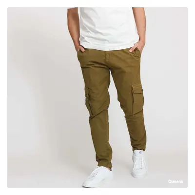 Kalhoty Urban Classics Tapered Cargo Pants Olive