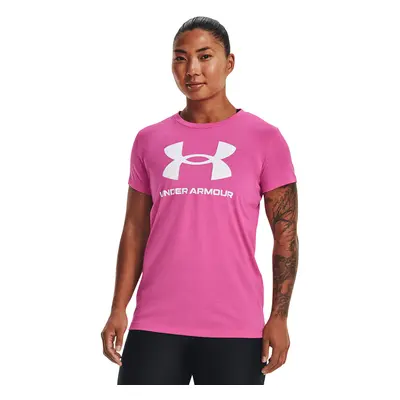 Tričko Under Armour Sportstyle Logo Ss Pink