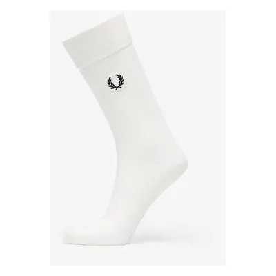 Ponožky FRED PERRY Classic Laurel Wreath Sock Snow White/ Black