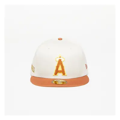 Kšiltovka New Era Anaheim Angels Boucle 59FIFTY Fitted Cap Stone/ Brown