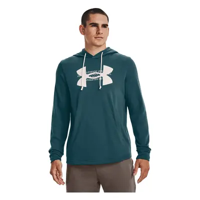 Mikina Under Armour Rival Terry Logo Hoodie Tourmaline Teal