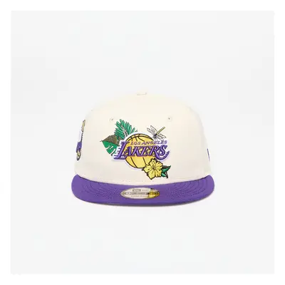 Kšiltovka New Era Los Angeles Lakers 9FIFTY NBA Floral Snapback Cap Ivory/ True Purple