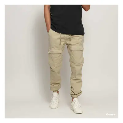 Kalhoty Urban Classics Front Pocket Cargo Jogging Pants Beige