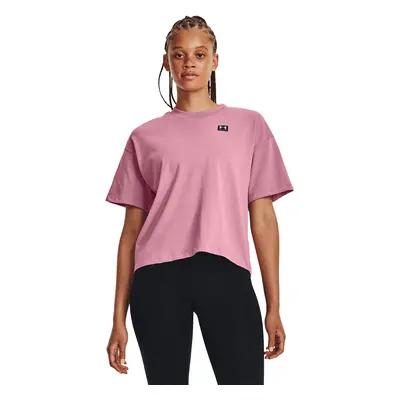 Tričko Under Armour W Logo Lc Oversized Hw Ss Pink Elixir