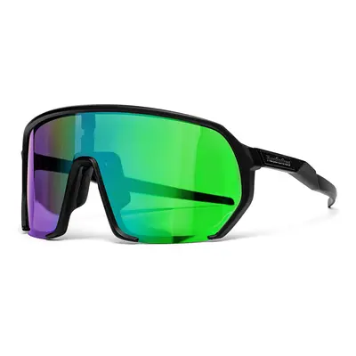 Sluneční brýle Horsefeathers Archie Bike Sunglasses Black/ Mirror Green