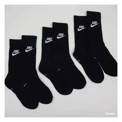 Ponožky Nike Sportswear Everyday Essential Crew Socks 3-Pack Black/ White