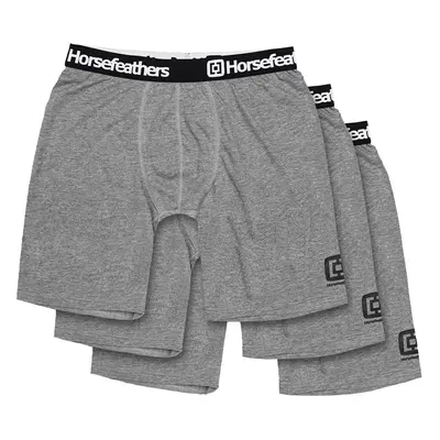 Boxerky Horsefeathers Dynasty Long 3-Pack Boxer Shorts Heather Gray