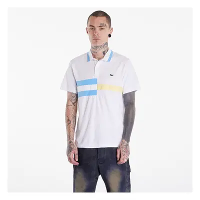 Tričko LACOSTE Men's S/S Polo White/ Bonnie/ Yellow