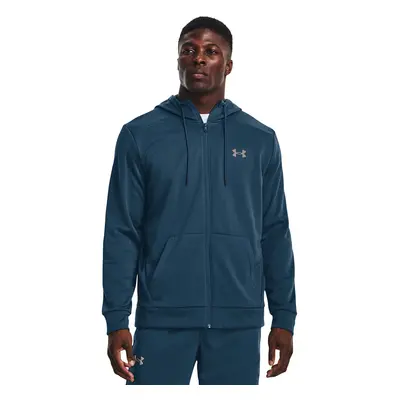 Mikina Under Armour Armour Fleece Fz Hoodie Petrol Blue