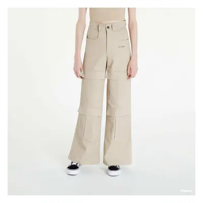 Kalhoty Sixth June Wide Leg Cargo Pants Beige