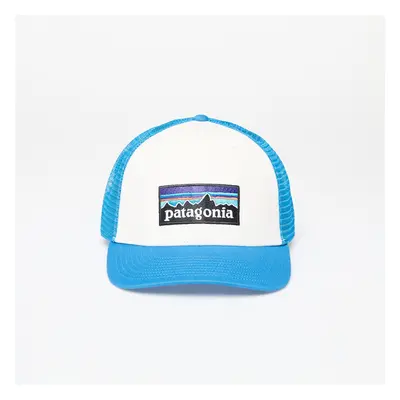 Kšiltovka Patagonia P-6 Logo Trucker Hat White/ Vessel Blue