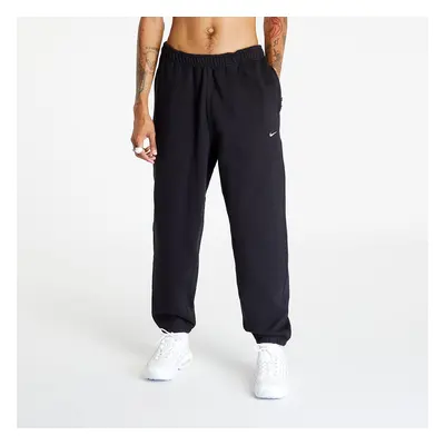 Tepláky Nike Solo Swoosh Men's Fleece Pants Black/ White