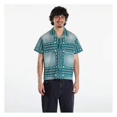 Košile OBEY Cortex Woven Shirt Aventurine Green/ Multi