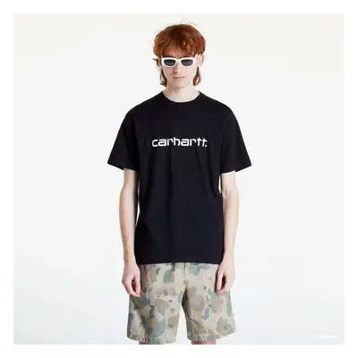 Tričko Carhartt WIP S/S Script T-Shirt Black/ White