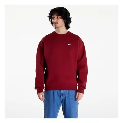 Mikina Nike Solo Swoosh Men's Fleece Crew Team Red/ White