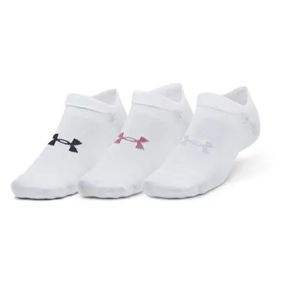 Ponožky Under Armour Essential No Show 3-Pack White