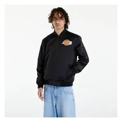 Bunda Mitchell & Ness NBA Lightweight Satin Bomber Vintage Logo Lakers Black