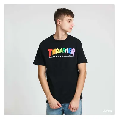 Tričko Thrasher Rainbow Mag Tee Black