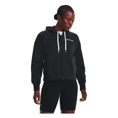 Mikina Under Armour Essential Script Fz Black