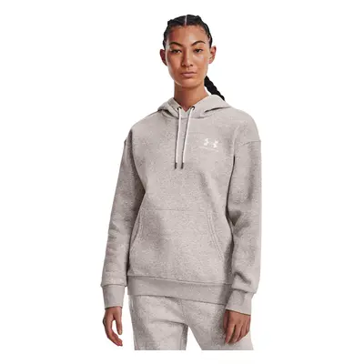 Mikina Under Armour Essential Fleece Hoodie Ghost Gray Light Heather