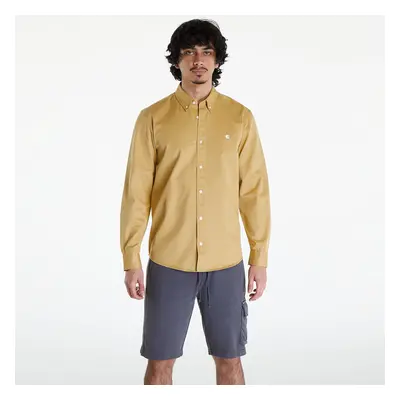 Košile Carhartt WIP Long Sleeve Madison Shirt UNISEX Bourbon/ White