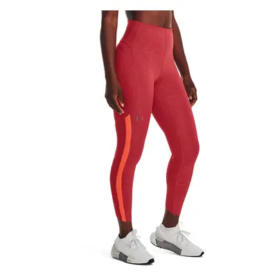 Legíny Under Armour Rush Legging Emboss Perf Red