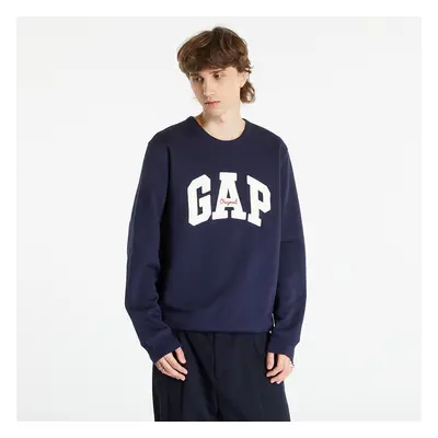 Mikina GAP Gap Original Arch Crew Tapestry Navy