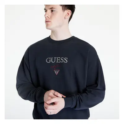 Mikina GUESS Baker Locrewneck Black