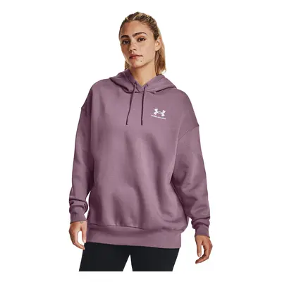 Mikina Under Armour Essential Flc Os Hoodie Misty Purple