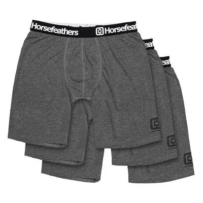 Boxerky Horsefeathers Dynasty Long 3-Pack Boxer Shorts Heather Anthracite