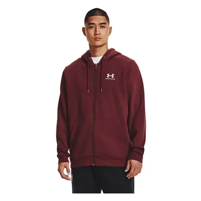 Mikina Under Armour Essential Fleece Fz Hood Chestnut Red