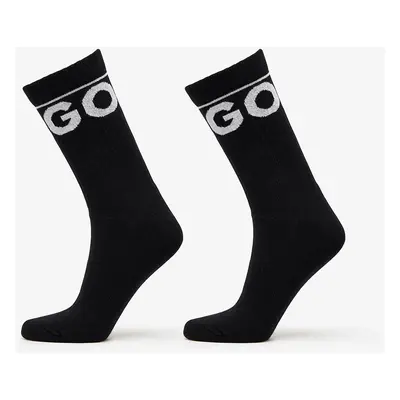 Ponožky Hugo Boss Qs Rib Iconic Socks Cc 2-Pack Black