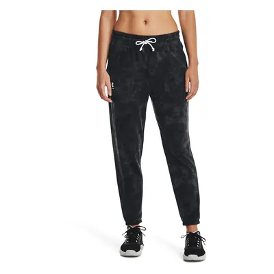 Kalhoty Under Armour Rival Terry Print Jogger Black