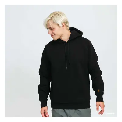 Mikina Carhartt WIP Hooded Chase Sweat Black/ Gold