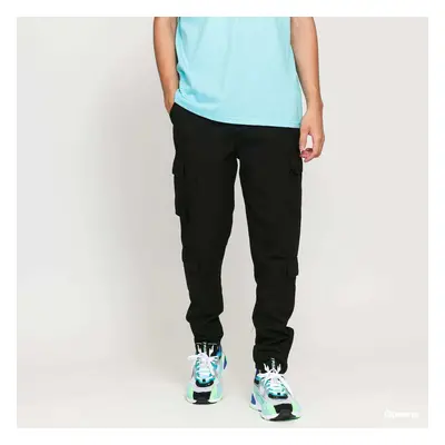 Kalhoty Urban Classics Tapered Double Cargo Pants Black