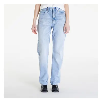 Džíny Calvin Klein Jeans High Rise Straight Jeans Denim Light