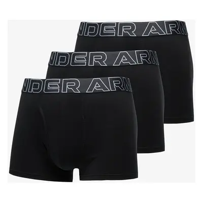 Boxerky Under Armour Performance Cotton 3in 3-Pack Black