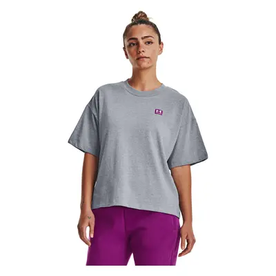 Tričko Under Armour W Logo Lc Oversized Hw Ss Steel Light Heather