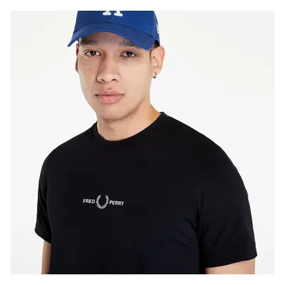 Tričko FRED PERRY Embroidered T-Shirt Black