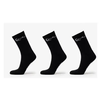 Ponožky Karl Kani Signature Socks 3-Pack Black