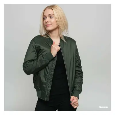 Bunda Urban Classics Ladies Basic Bomber Jacket Green