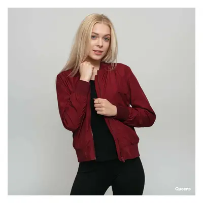 Bunda Urban Classics Ladies Light Bomber Jacket Wine