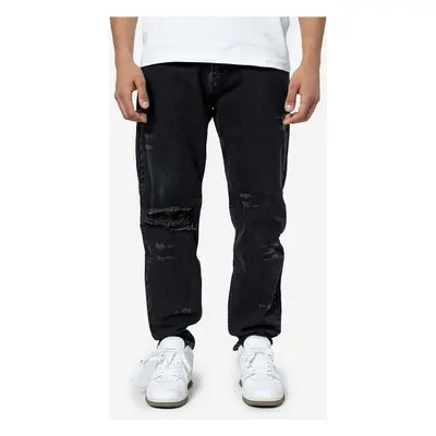 Džíny Don Lemme Straight Fit Jeans Frayed Washed Black